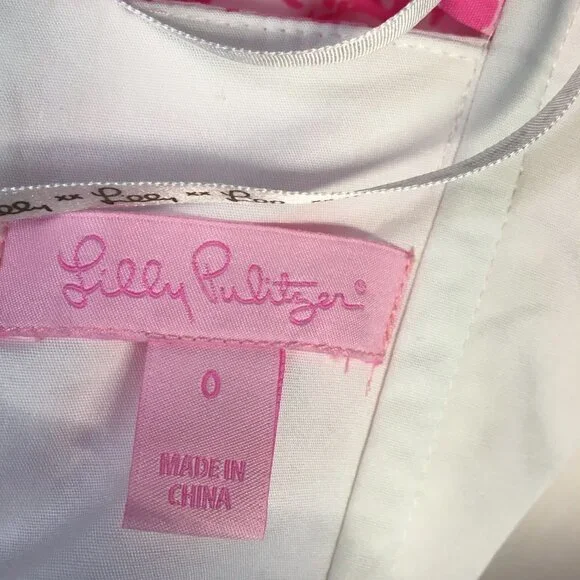 Lilly Pulitzer Richelle She's a Fox Sleeveless Pink Dress  Size 0 - Picture 7 of 11